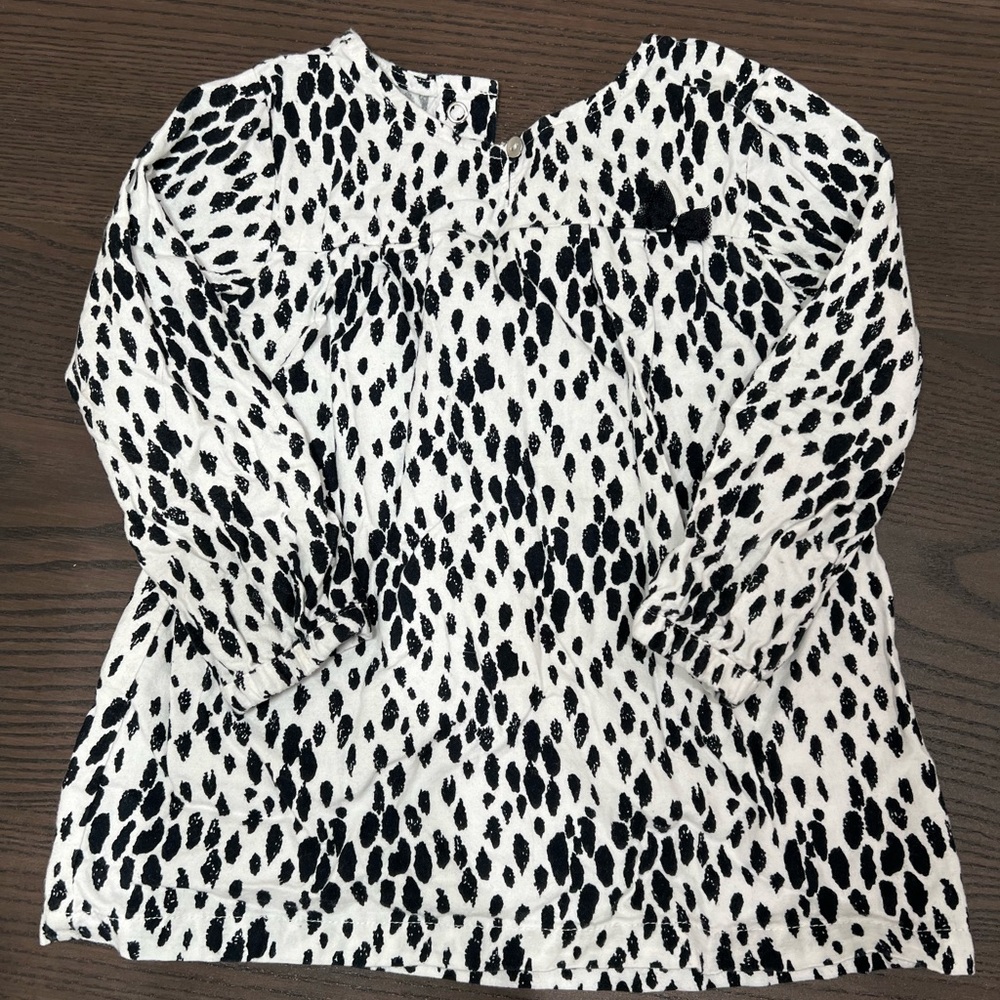 Carter’s Black and White Toddler Dress (2T) and flip flops